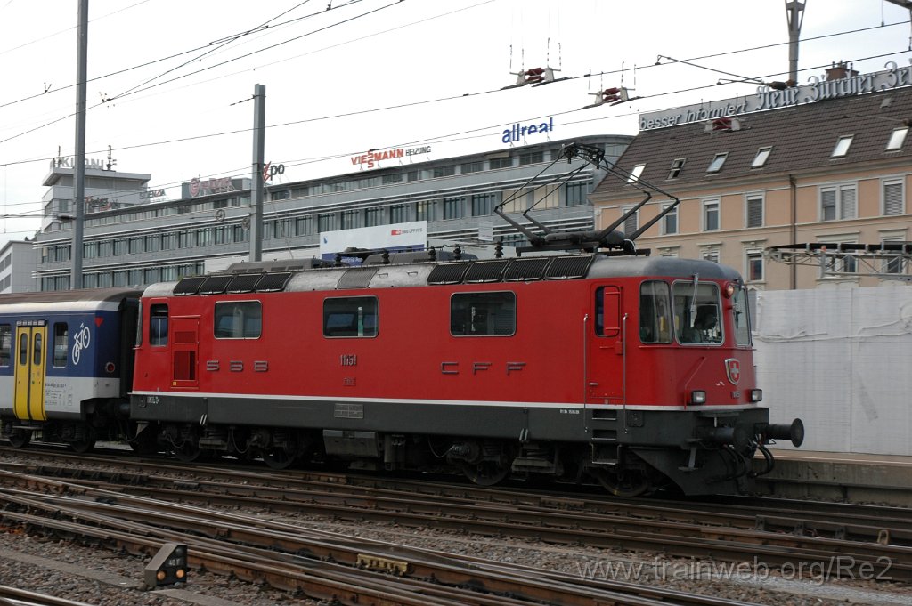 2141-0050-070711.jpg - SBB-CFF Re 4/4'' 11151 / Zürich HB 7.7.2011