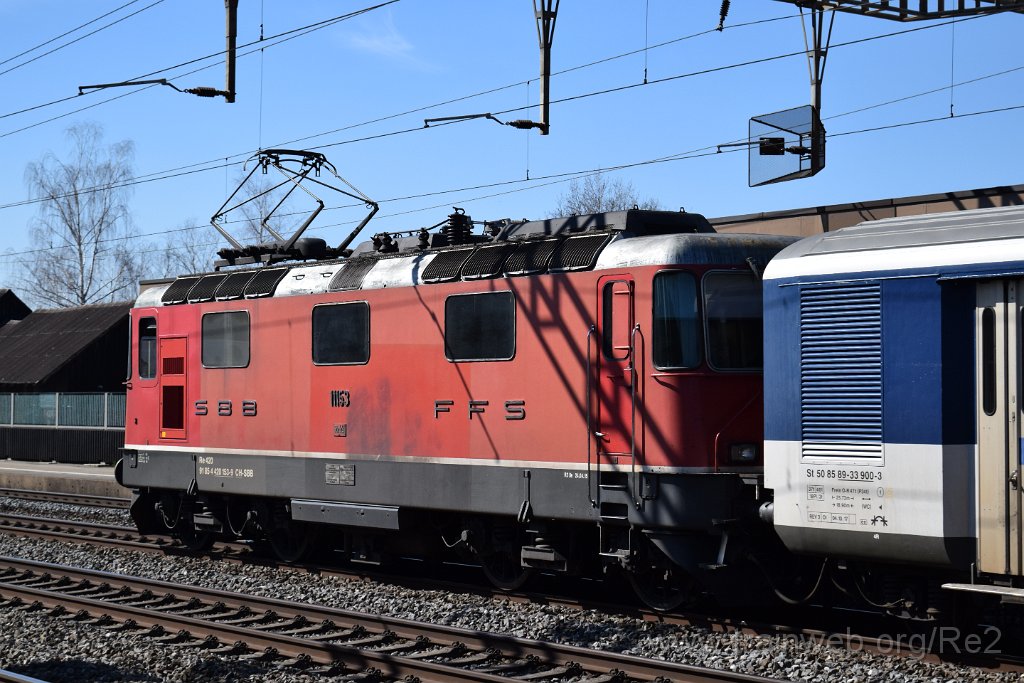 7317-0038-240321.jpg - SBB-CFF Re 4/4'' 11153 (Re 420.135-6)  (Re 91 85 4 420 135-6 CH-SBB) / Rupperswil 24.3.2021