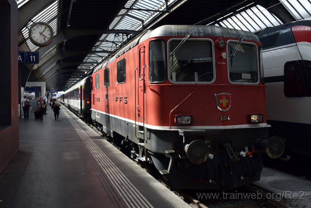 4014-0010-180716.jpg - SBB-CFF Re 4/4'' 11154 (Re 420.154-7)  (Re 91 85 4 420 154-7 CH-SBB) / Zürich HB 18.7.2016