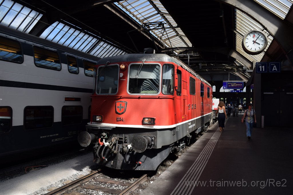 4014-0018-180716.jpg - SBB-CFF Re 4/4'' 11154 (Re 420.154-7)  (Re 91 85 4 420 154-7 CH-SBB) / Zürich HB 18.7.2016