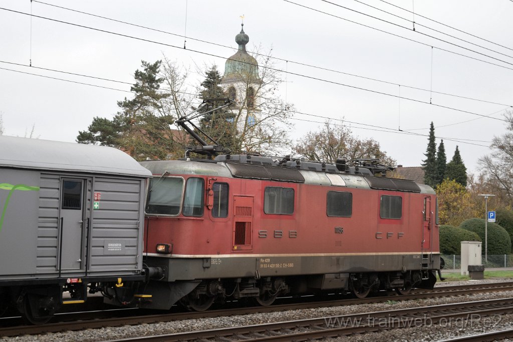 9466-0006-111124.jpg - SBB-CFF Re 4/4'' 11156 (Re 420.156-2)  (Re 91 85 4 420 156-2 CH-SBB) / Rupperswil 11.11.2024