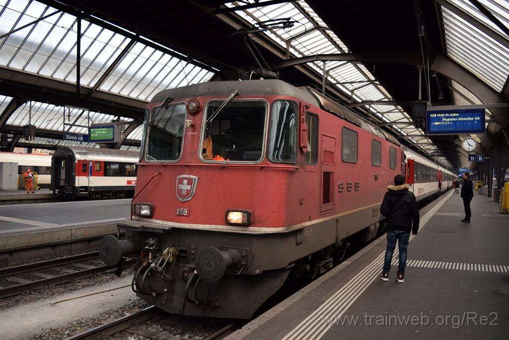 4265-0007-131116.jpg - SBB-CFF Re 4/4'' 11159 (Re 420.159-6)  (Re 91 85 4 420 159-6 CH-SBB) / Zürich HB 13.11.2016