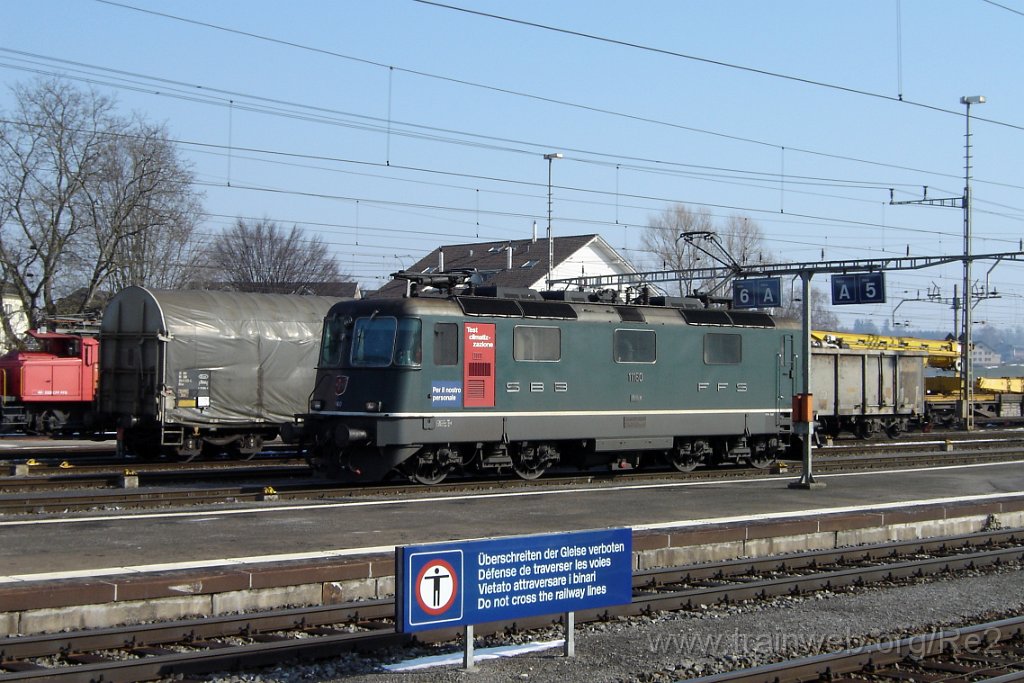 1142-0024-140306.jpg - SBB-CFF Ref 4/4'' 11160 ''Test Klimaanlage'' / Rotkreuz 14.3.2006