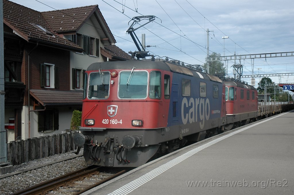 1557-0041-050908.jpg - SBBC Re 420.160-4 + SBB-CFF Ref 4/4'' 11171 / Hinwil 5.9.2008