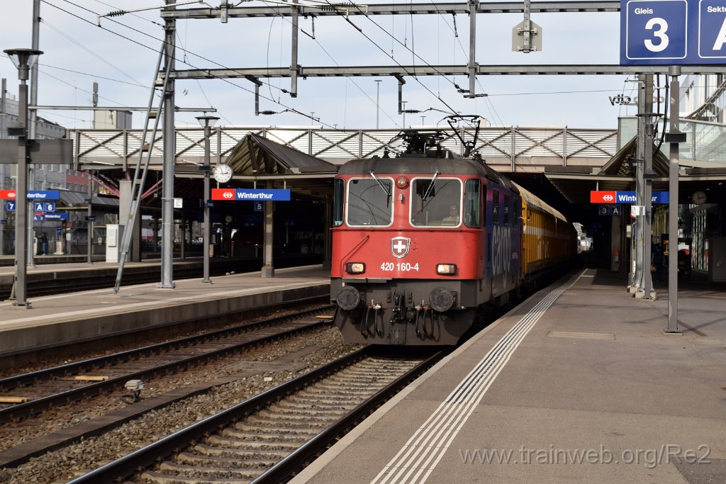 8424-0025-130323.jpg - SBBC Re 420.160-4 (Re 91 85 4 420 160-4 CH-SBBC) / Winterthur 13.3.2023