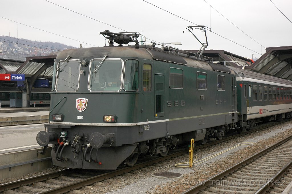 1820-0023-040310.jpg - SBB-CFF Re 4/4'' 11161 / Zürich HB 4.3.2010