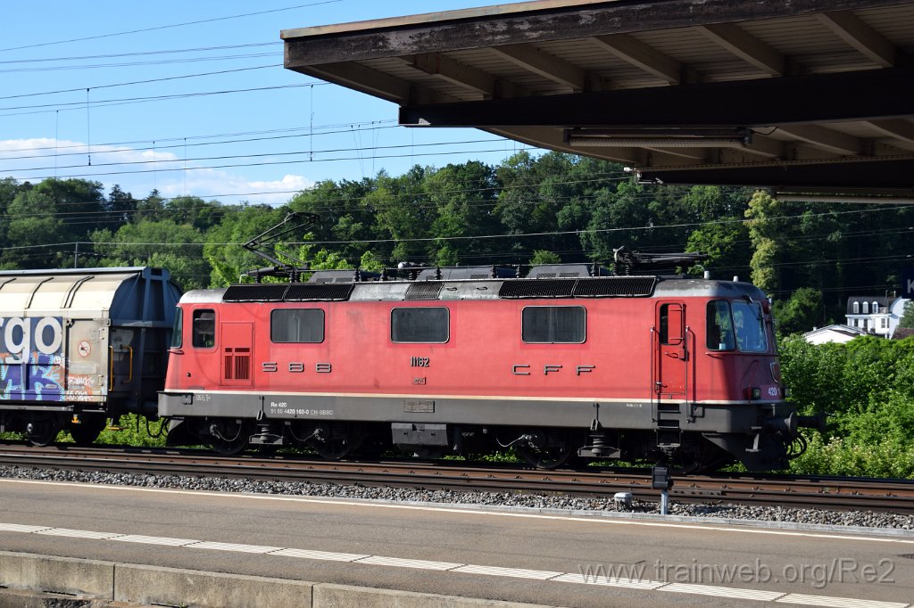 4987-0003-240518.jpg - SBBC Re 4/4'' 11162 (Re 420.162-0)  (Re 91 85 4 420 162-0 CH-SBBC) / Killwangen-Spreitenbach 24.5.2018