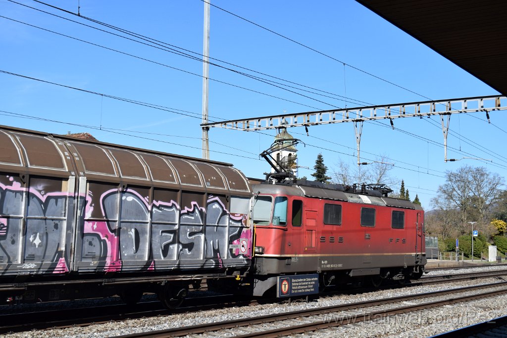 7319-0038-240321.jpg - SBBC Re 4/4'' 11163 (Re 420.163-8)  (Re 91 85 4 420 163-8 CH-SBBC) / Rupperswil 24.3.2021