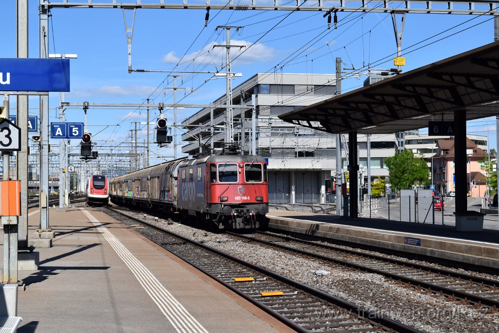 5553-0026-310519.jpg - SBBC Re 420.169-5 (Re 91 85 4 420 169-5 CH-SBBC) + SBB-CFF ICN RABe 500.041 / Bt ICN 94 85 2 500.041-0 ''William Barbey'' (RABe 94 85 0 500 041-4 CH-SBB) / Aarau 31.5.2019