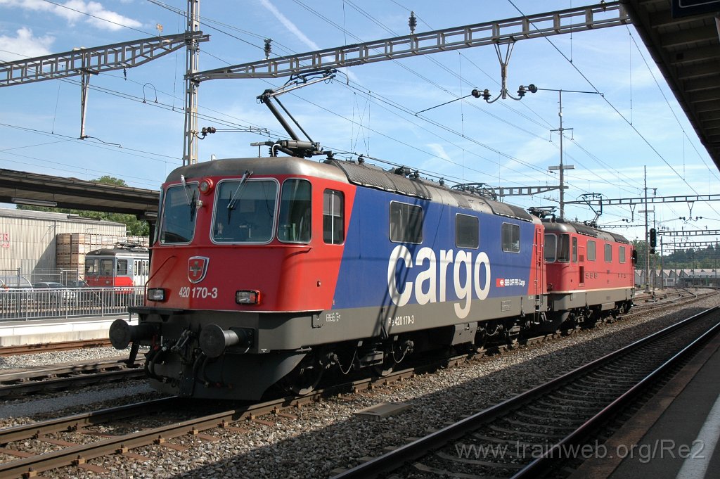 2441-0003-150612.jpg - SBBC Re 420.170-3 + SBB-CFF Re 4/4'' 11313 / Langenthal 15.6.2012