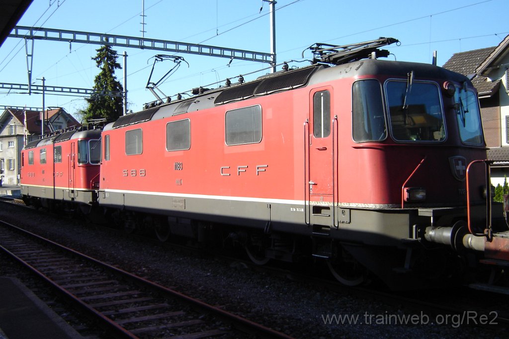 1188-0003-070606.jpg - SBB-CFF Ref 4/4'' 11183 + SBB-CFF Ref 4/4'' 11187 / Hinwil 7.6.2006