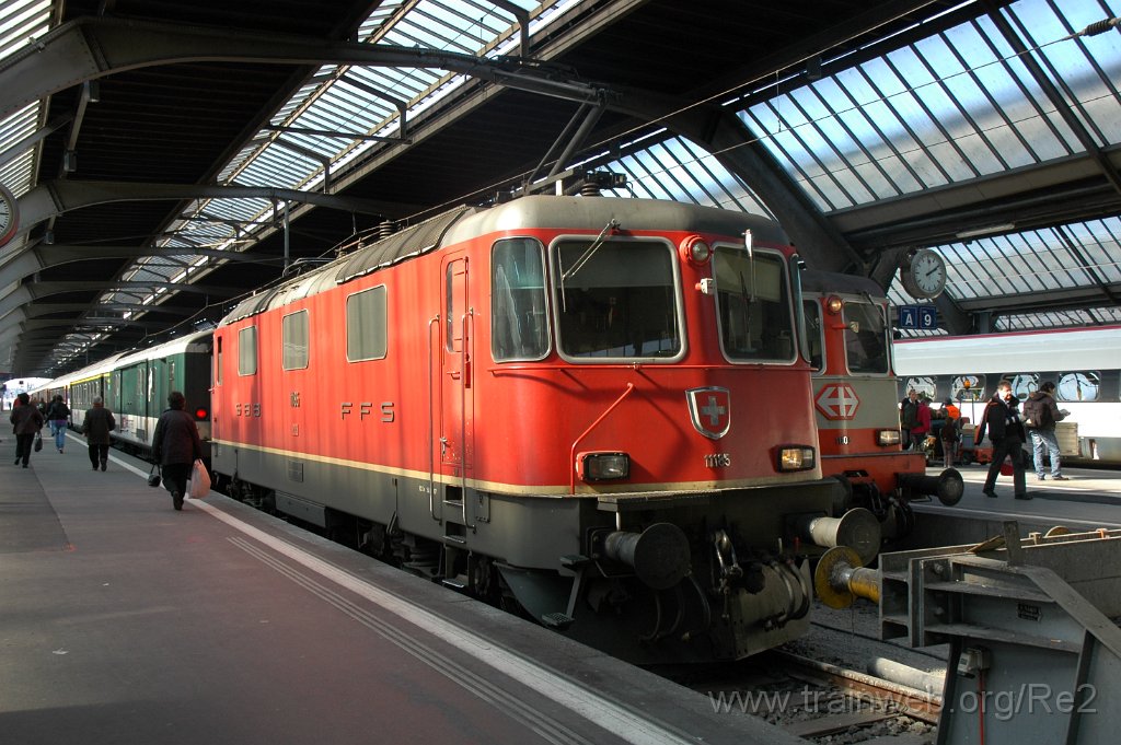 1633-0045-210309.jpg - SBB-CFF Re 4/4'' 11185 / Zürich HB 21.3.2009