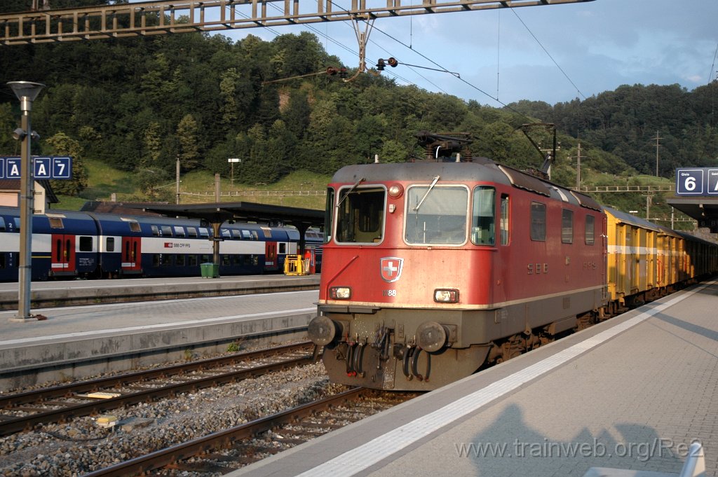 3191-0001-260614.jpg - SBB-CFF Re 4/4'' 11188 / Ziegelbrücke 26.6.2014