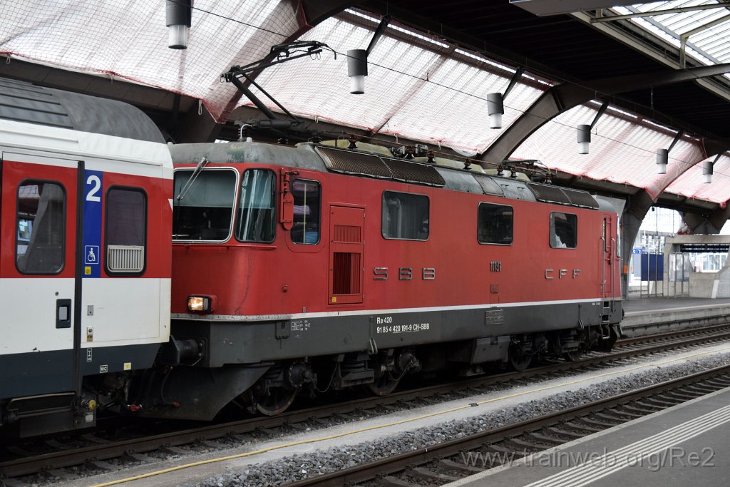 7268-0019-040221.jpg - SBB-CFF Re 4/4'' 11191 (Re 420.191-9)  (Re 91 85 4 420 191-9 CH-SBB) / Zürich HB 4.2.2021