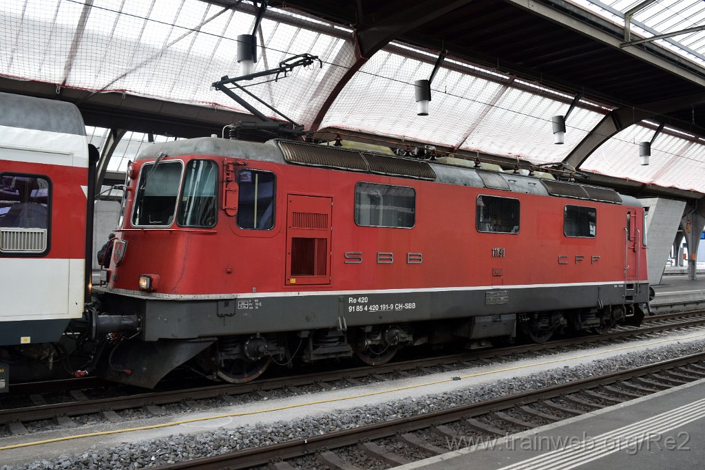 7268-0022-040221.jpg - SBB-CFF Re 4/4'' 11191 (Re 420.191-9)  (Re 91 85 4 420 191-9 CH-SBB) / Zürich HB 4.2.2021