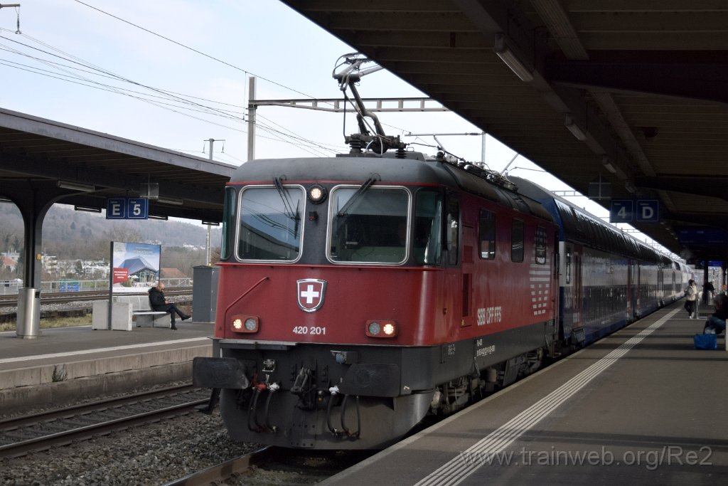 8395-0032-240223.jpg - SBB-CFF Re 420.201-6 (Re 91 85 4 420 201-6 CH-SBB) / Killwangen-Spreitenbach 24.2.2023