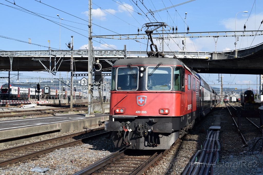 5111-0050-220818.jpg - SBB-CFF Re 420.205-7 (Re 91 85 4 420 205-7 CH-SBB) / Zürich-Altstetten 22.8.2018