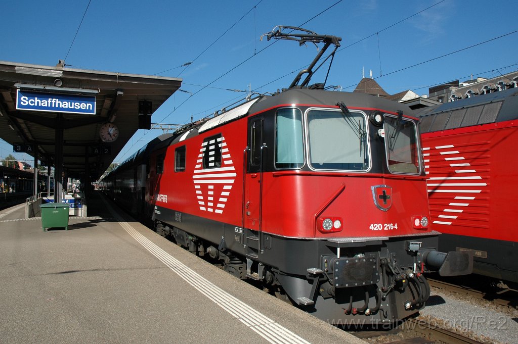 2598-0035-070912.jpg - SBB-CFF Re 420.216-4 (Re 91 85 4 420 216-4 CH-SBB) / Schaffhausen 7.9.2012