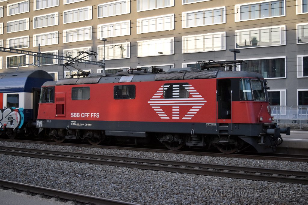 8946-0018-290124.jpg - SBB-CFF Re 420.216-4 (Re 91 85 4 420 216-4 CH-SBB) / Zürich-Altstetten 29.1.2024