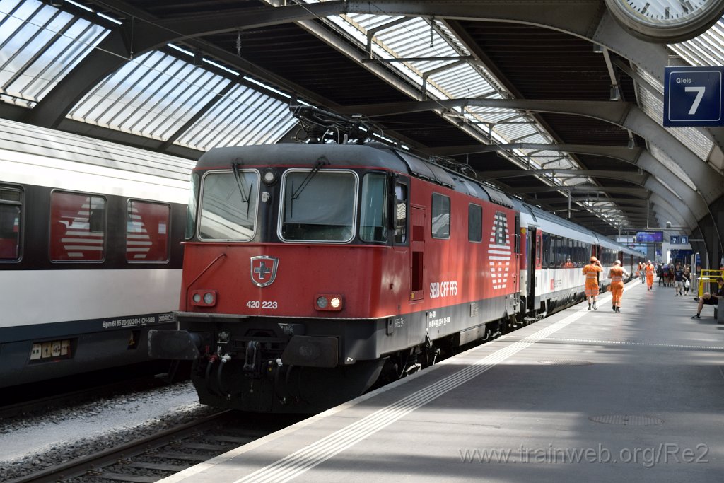 4554-0016-220717.jpg - SBB-CFF Re 420.223-0 (Re 91 85 4 420 223-0 CH-SBB) / Zürich HB 22.7.2017
