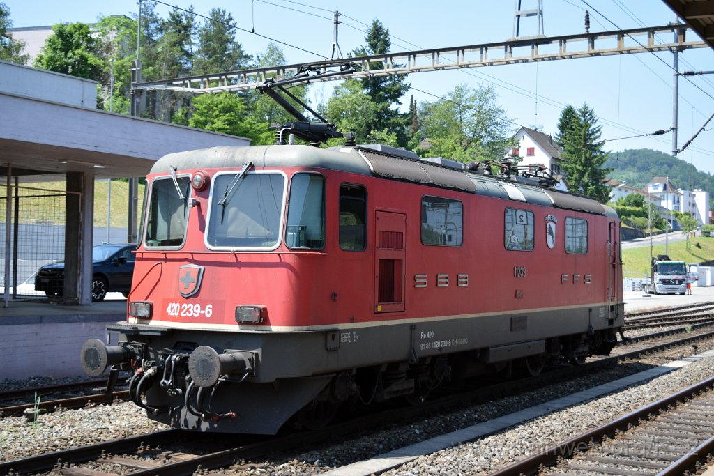8639-0017-310523.jpg - SBBC Re 4/4'' 11239 (Re 420.239-6)  ''Porrentruy'' (Re 91 85 4 420 239-6 CH-SBBC) / Killwangen-Spreitenbach 31.5.2023