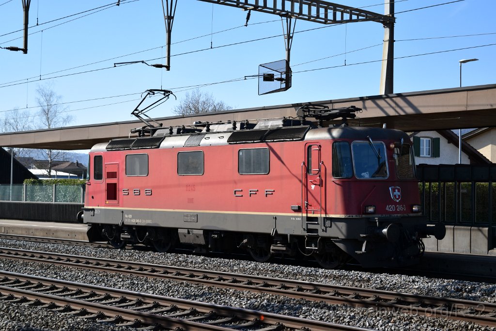 7320-0009-240321.jpg - SBBC Re 4/4'' 11245 (Re 420.245-3)  (Re 91 85 4 420 245-3 CH-SBBC) / Rupperswil 24.3.2021