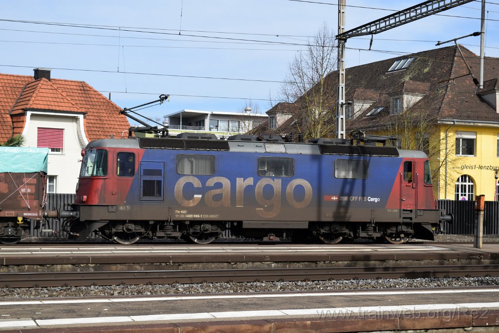 7293-0040-220221.jpg - SBBC Re 420.246-1 (Re 91 85 4 420 246-1 CH-SBBC) / Lenzburg 22.2.2021