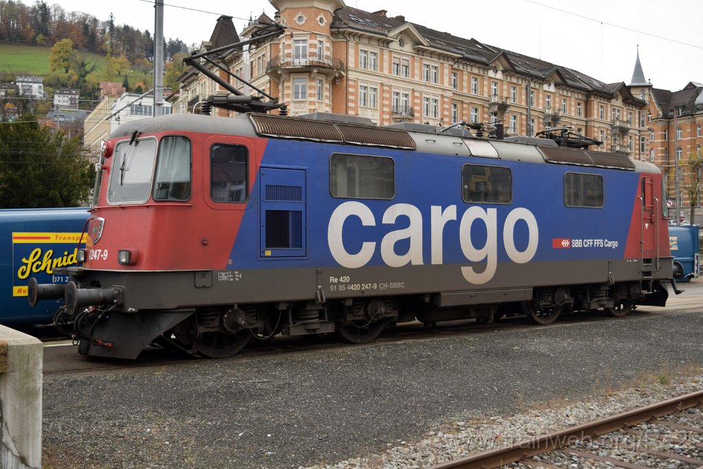 8879-0005-181123.jpg - SBBC Re 420.247-9 (Re 91 85 4 420 247-9 CH-SBBC) / St.Gallen HB 18.11.2023