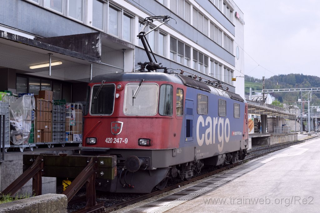 9058-0007-200424.jpg - SBBC Re 420.247-9 (Re 91 85 4 420 247-9 CH-SBBC) / St.Gallen HB 20.4.2024