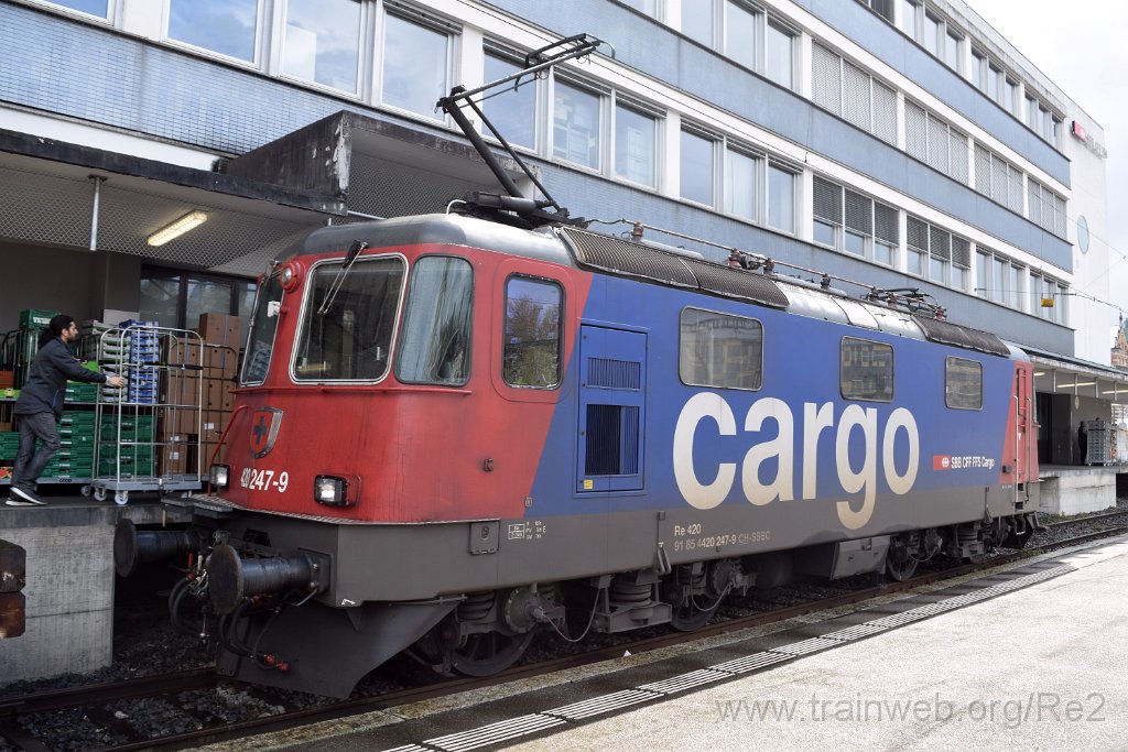 9058-0028-200424.jpg - SBBC Re 420.247-9 (Re 91 85 4 420 247-9 CH-SBBC) / St.Gallen HB 20.4.2024