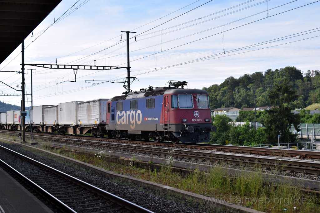 9242-0008-260724.jpg - SBBC Re 420.247-9 (Re 91 85 4 420 247-9 CH-SBBC) / Killwangen-Spreitenbach 26.7.2024