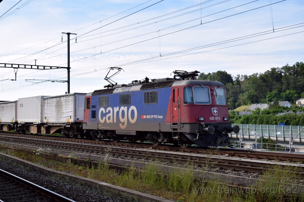 9242-0011-260724.jpg - SBBC Re 420.247-9 (Re 91 85 4 420 247-9 CH-SBBC) / Killwangen-Spreitenbach 26.7.2024
