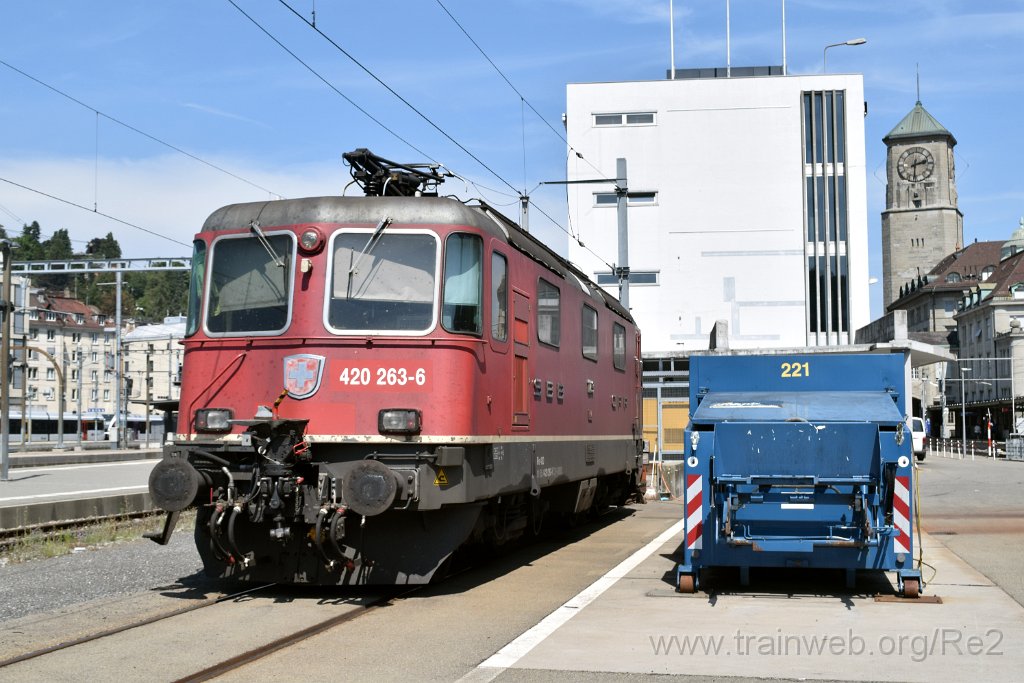 8731-0004-130823.jpg - SBBC Re 4/4'' 11263 (Re 420.263-6)  (Re 91 85 4 420 263-6 CH-SBBC) / St.Gallen HB 13.8.2023