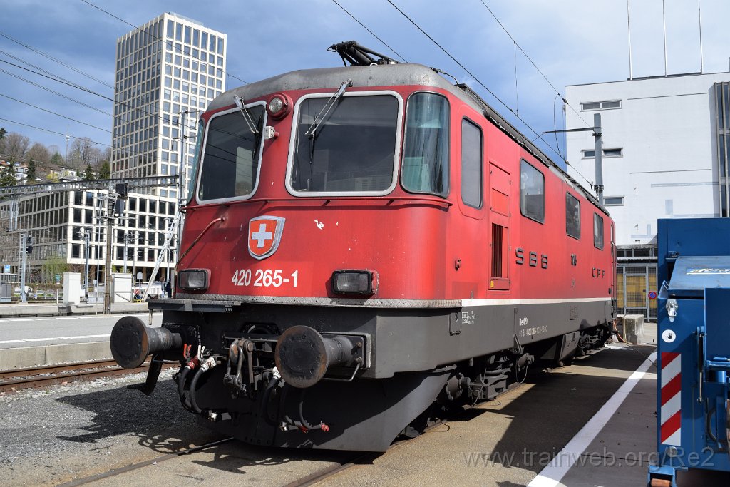 9014-0014-310324.jpg - SBBC Re 4/4'' 11265 (Re 420.265-1)  (Re 91 85 4 420 265-1 CH-SBBC) / St.Gallen HB 31.3.2024