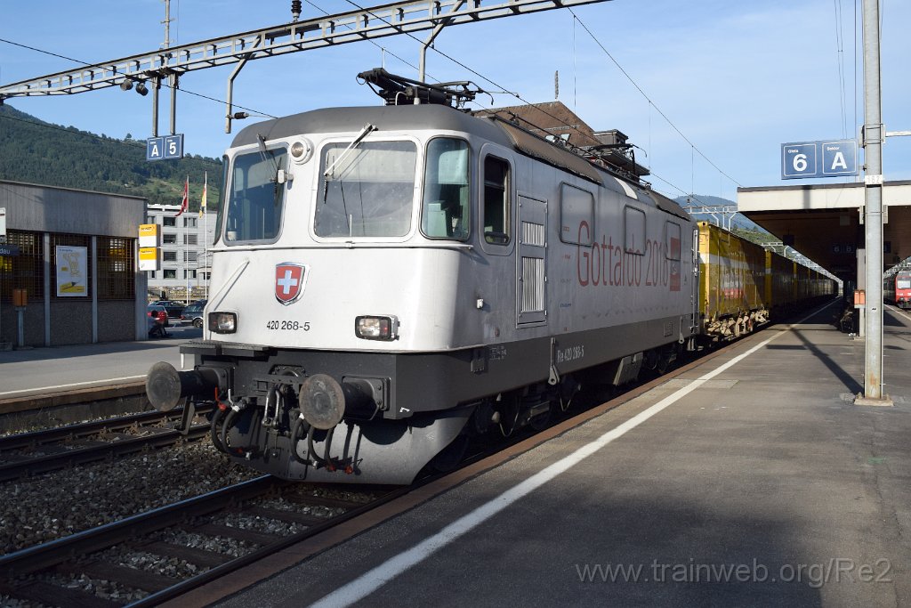 3657-0021-270815.jpg - SBBC Re 420.268-5 ''Gottardo 2016'' / Arth-Goldau 27.8.2015