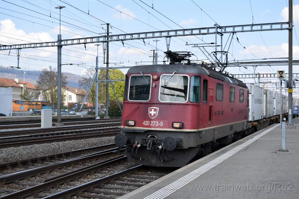 7357-0018-200421.jpg - SBBC Re 4/4'' 11273 (Re 420.273-5)  (Re 91 85 4 420 273-5 CH-SBBC) / Aarau 20.4.2021