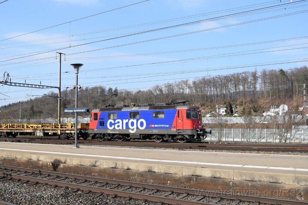 8393-0048-240223.jpg - SBBC Re 420.275-0 (Re 91 85 4 420 275-0 CH-SBBC) / Killwangen-Spreitenbach 24.2.2023