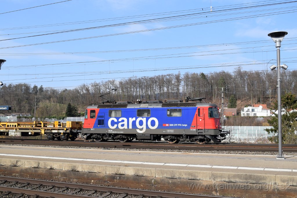 8394-0001-240223.jpg - SBBC Re 420.275-0 (Re 91 85 4 420 275-0 CH-SBBC) / Killwangen-Spreitenbach 24.2.2023