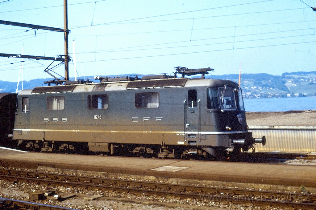 0347-0002-s.jpg - SBB-CFF Re 4/4'' 11276 / Wädenswil 11.7.1991