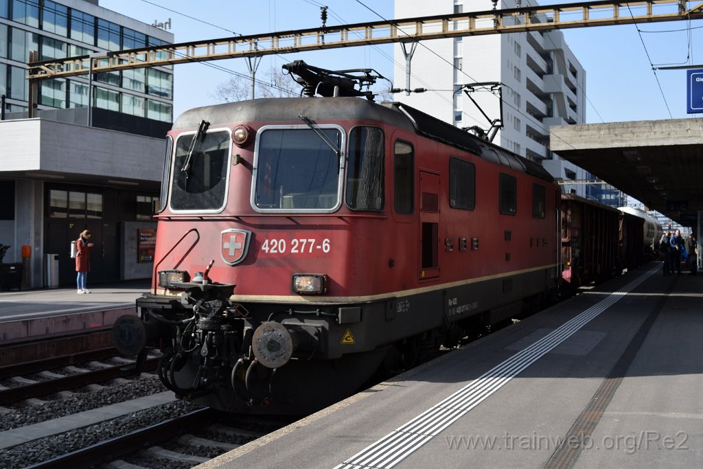 8383-0037-240223.jpg - SBBC Re 4/4'' 11277 (Re 420.277-6)  (Re 91 85 4 420 277-6 CH-SBBC) / Zürich-Altstetten 24.2.2023