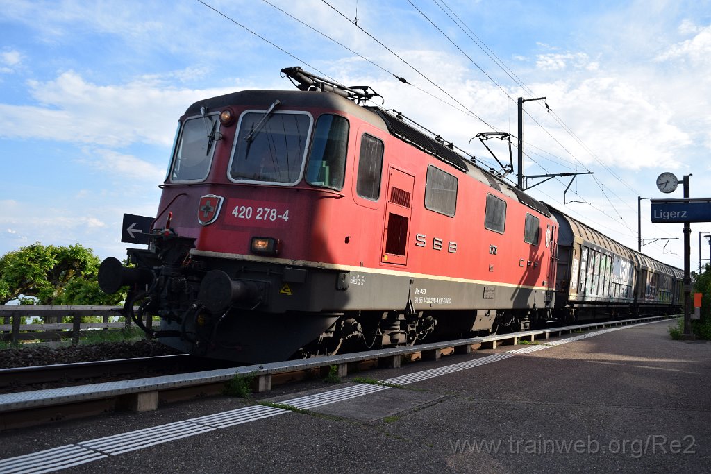 8020-0005-020622.jpg - SBBC Re 4/4'' 11278 (Re 420.278-4)  ''Cham'' (Re 91 85 4 420 278-4 CH-SBBC) / Ligerz 2.6.2022