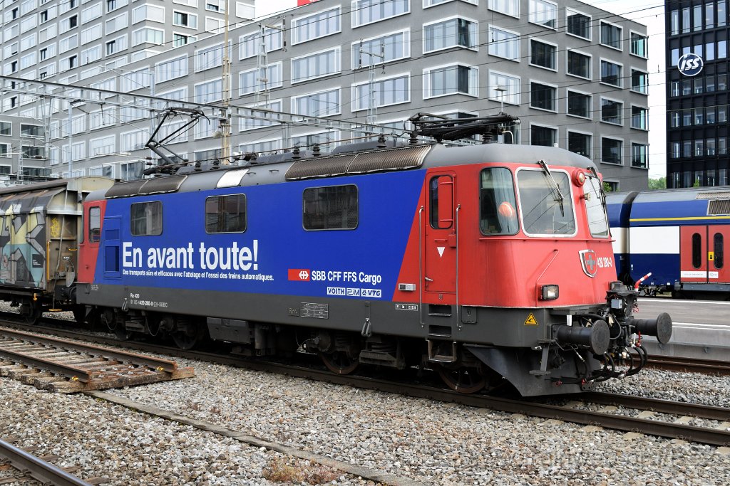 5579-0008-210619.jpg - SBBC Re 420.280-0 ''En avant toute!'' (Re 91 85 4 420 280-0 CH-SBBC) / Zürich-Altstetten 21.6.2019
