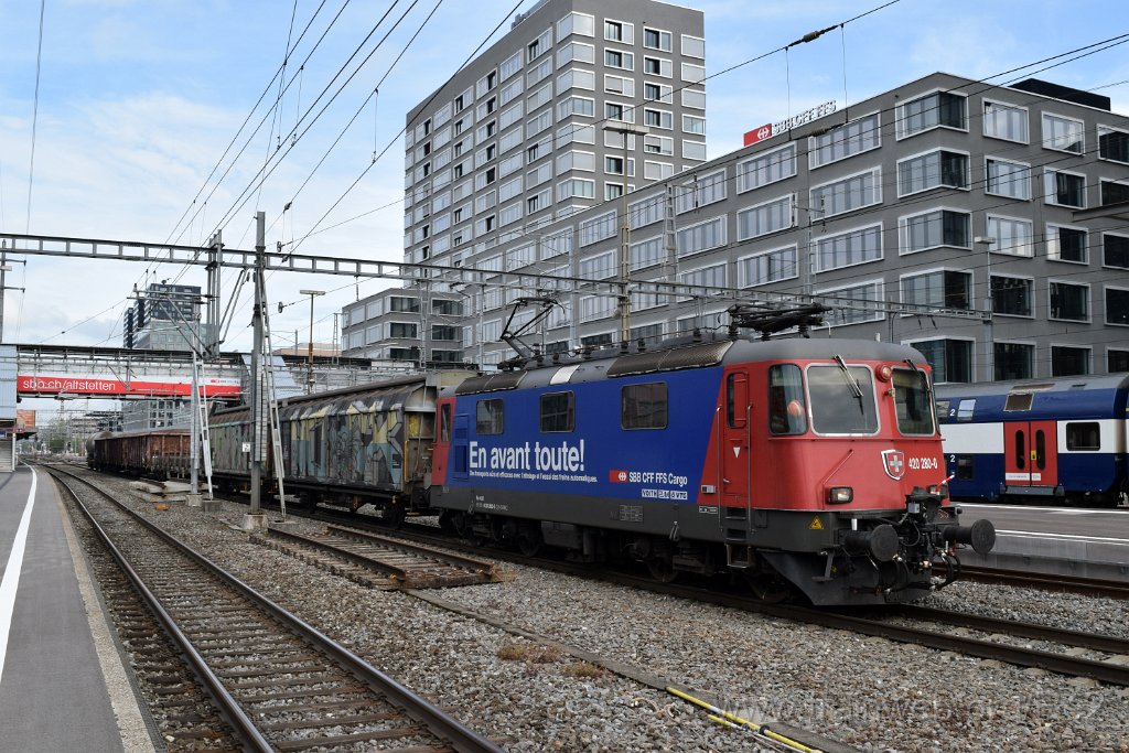 5579-0012-210619.jpg - SBBC Re 420.280-0 ''En avant toute!'' (Re 91 85 4 420 280-0 CH-SBBC) / Zürich-Altstetten 21.6.2019