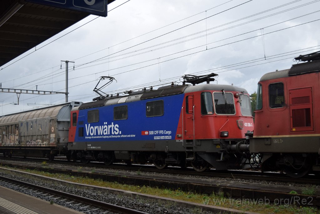 8213-0043-140922.jpg - SBBC Re 420.280-0 ''En avant toute!'' (Re 91 85 4 420 280-0 CH-SBBC) / Killwangen-Spreitenbach 14.9.2022