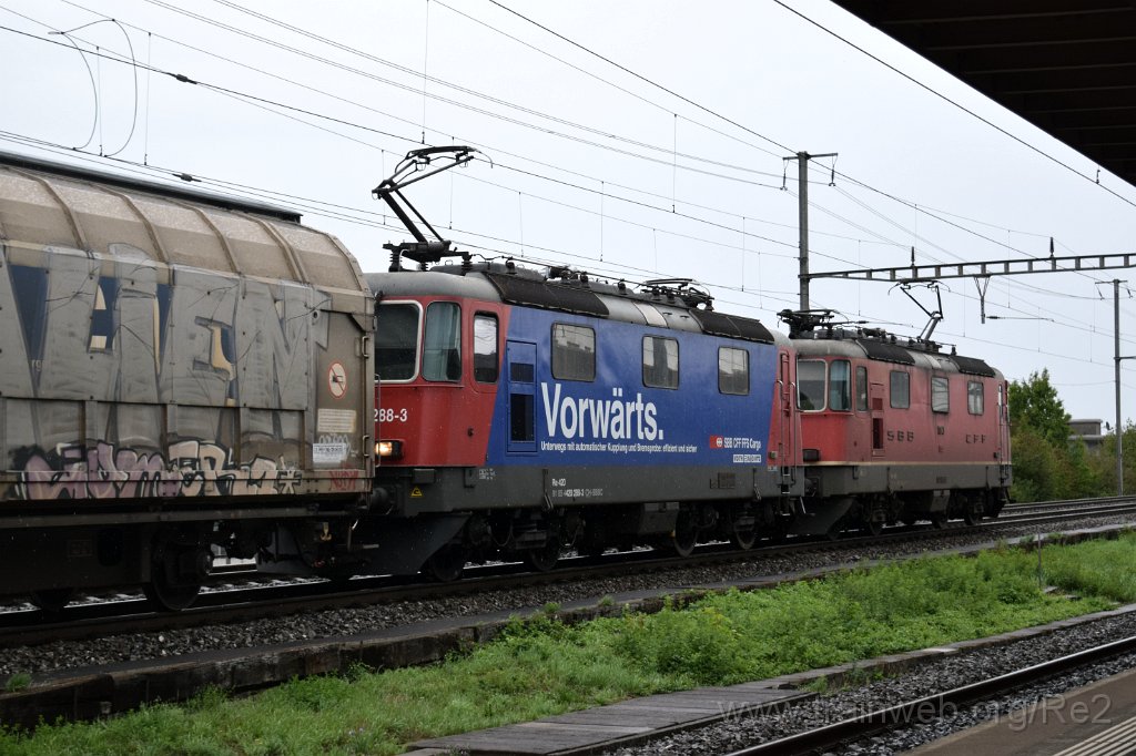 8213-0045-140922.jpg - SBBC Re 4/4'' 11349 (Re 420.349-3)  (Re 91 85 4 420 349-3 CH-SBBC) + SBBC Re 420.280-0 ''En avant toute!'' (Re 91 85 4 420 280-0 CH-SBBC) / Killwangen-Spreitenbach 14.9.2022