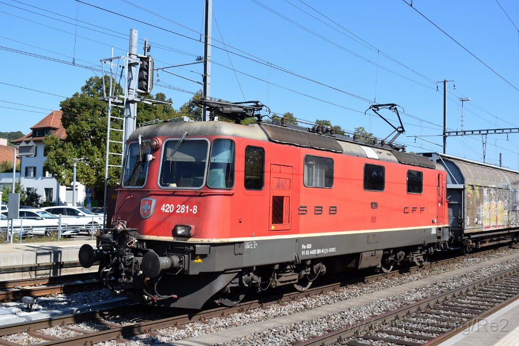 8754-0011-060923.jpg - SBBC Re 4/4'' 11281 (Re 420.281-8)  (Re 91 85 4 420 281-8 CH-SBBC) / Weinfelden 6.9.2023