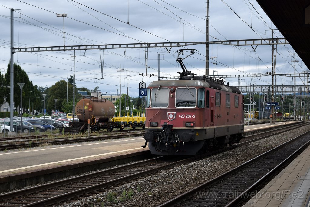 5691-0048-190819.jpg - SBBC Re 4/4'' 11287 (Re 420.287-5)  (Re 91 85 4 420 287-5 CH-SBBC) / Lenzburg 19.8.2019