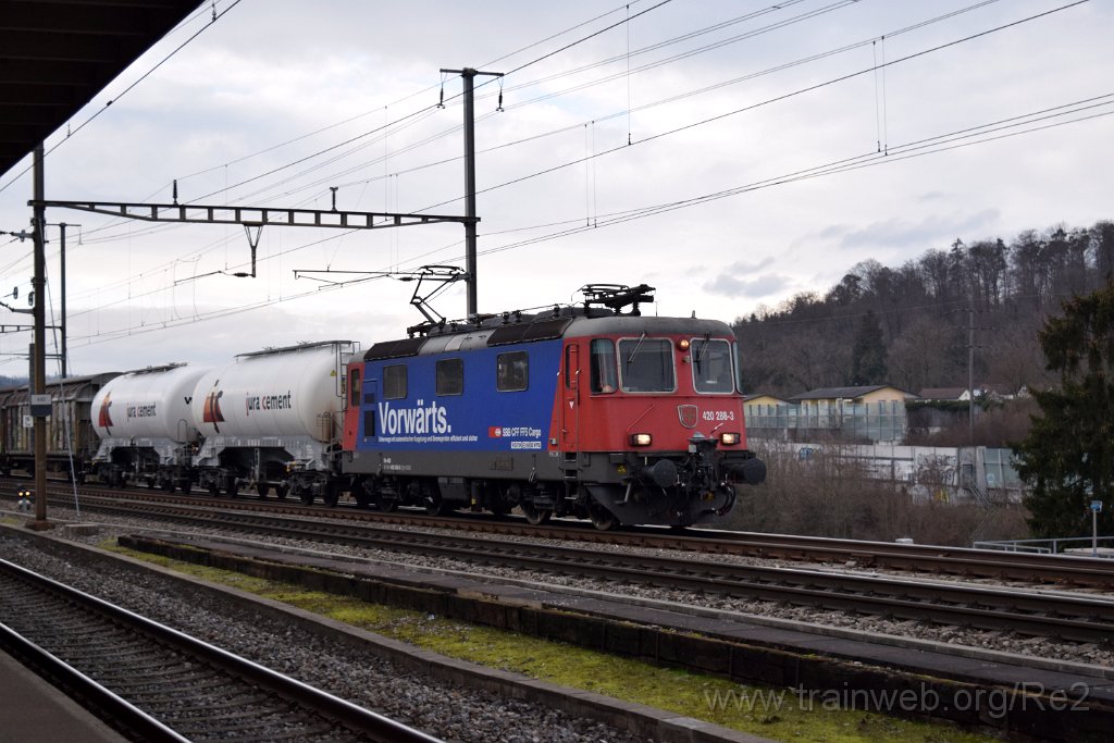8359-0035-310123.jpg - SBBC Re 420.288-3 ''Avanti tutta!'' (Re 91 85 4 420 288-3 CH-SBBC) / Killwangen-Spreitenbach 31.1.2023