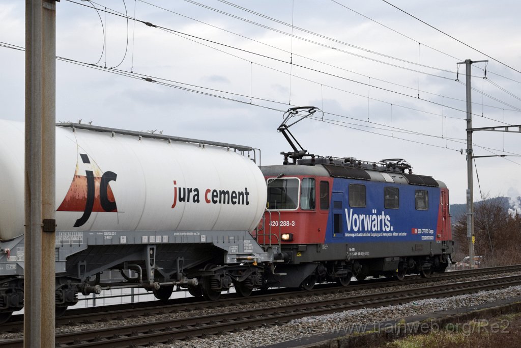 8359-0041-310123.jpg - SBBC Re 420.288-3 ''Avanti tutta!'' (Re 91 85 4 420 288-3 CH-SBBC) / Killwangen-Spreitenbach 31.1.2023