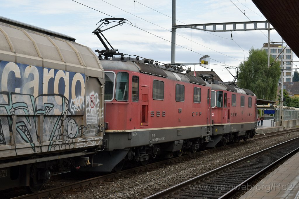 5694-0015-190819.jpg - SBBC Re 4/4'' 11279 (Re 420.279-2)  (Re 91 85 4 420 279-2 CH-SBBC) + SBBC Re 4/4'' 11291 (Re 420.291-7)  (Re 91 85 4 420 291-7 CH-SBBC) / Lenzburg 19.8.2019